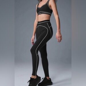 Alo Black Airlift High Waist Suit Up Women's Leggings